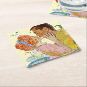 Dessous-de-verre Carré En Papier Love-Struck 2 (Incliné)