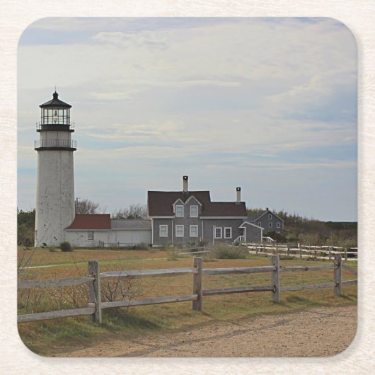 Dessous-de-verre Carré En Papier Lumière de Cape Cod (Devant)