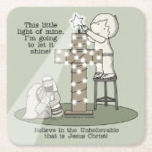 Dessous-de-verre Carré En Papier Lumière du mien (Devant)