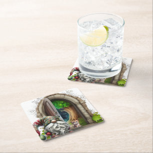 Dessous-de-verre Carré En Papier Lutins des bois 