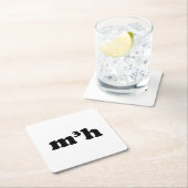 Dessous-de-verre Carré En Papier m3h (En situation)