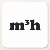 Dessous-de-verre Carré En Papier m3h (Devant)