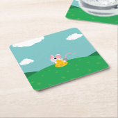 Dessous-de-verre Carré En Papier M. Cheeseman la souris (Incliné)