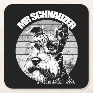 Dessous-de-verre Carré En Papier M. Schnauzer