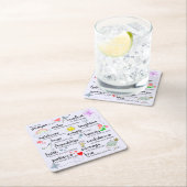 Dessous-de-verre Carré En Papier Ma prière pour vous (En situation)