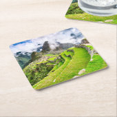 Dessous-de-verre Carré En Papier Machu Picchu, Cusco - Pérou (Incliné)