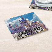 Dessous-de-verre Carré En Papier Madrid (Incliné)