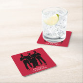 Dessous-de-verre Carré En Papier Mafia orientée (En situation)