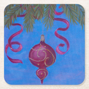 Dessous-de-verre Carré En Papier Magnet photo flexible Fir Sure