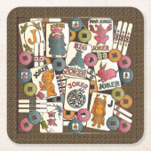 Dessous-de-verre Carré En Papier Mah Jong Jokers (Devant)