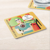 Dessous-de-verre Carré En Papier Mah Jongg Dit Kvetching (Incliné)