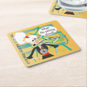 Dessous-de-verre Carré En Papier Mah Jongg Dit Que Le Choix S'Avère (Incliné)