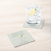 Dessous-de-verre Carré En Papier Maillots & Martinis  (En situation)