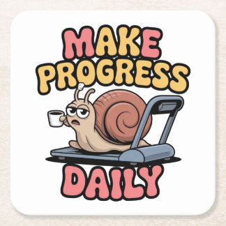 Dessous-de-verre Carré En Papier Make Progress Daily
