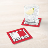 Dessous-de-verre Carré En Papier Malte (En situation)