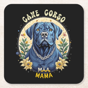Dessous-de-verre Carré En Papier Maman Cane Corso