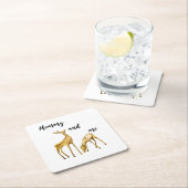 Dessous-de-verre Carré En Papier Maman et moi Deer (En situation)