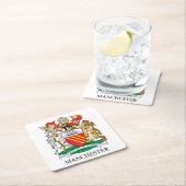 Dessous-de-verre Carré En Papier Manchester coat (En situation)