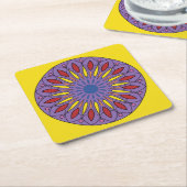 Dessous-de-verre Carré En Papier Mandala (Incliné)