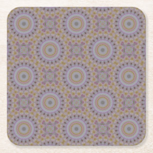 Dessous-de-verre Carré En Papier Mandala de roses jaunes
