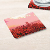 Dessous-de-verre Carré En Papier Manhattan, New York (Incliné)