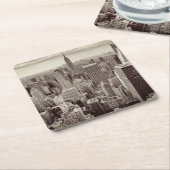 Dessous-de-verre Carré En Papier Manhattan, New York (Incliné)