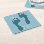 Dessous-de-verre Carré En Papier Marcher est le meilleur médicament Hippocrate cita (Incliné)