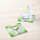 Dessous-de-verre Carré En Papier Margarita Drink Recette (En situation)