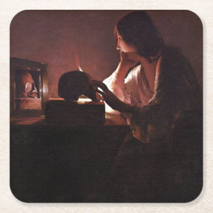 Dessous-de-verre Carré En Papier Maria Regrets, La Tour