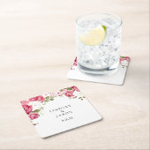 Dessous-de-verre Carré En Papier Mariage (En situation)