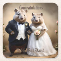 Mariage australien australien wombats, Mariage
