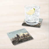 Dessous-de-verre Carré En Papier Mariage Harry Potter | Château de Poudlard (En situation)