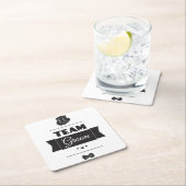 Dessous-de-verre Carré En Papier Marié d'équipe (En situation)