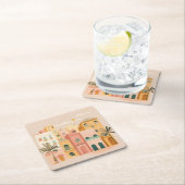 Dessous-de-verre Carré En Papier Maroc (En situation)