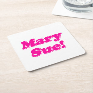 Dessous-de-verre Carré En Papier Mary Sue !