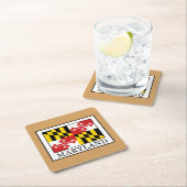 Dessous-de-verre Carré En Papier Maryland (En situation)