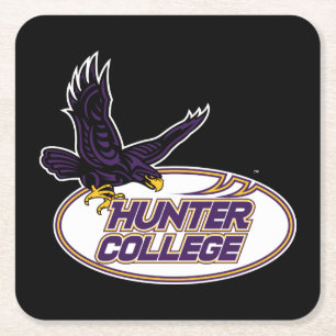Dessous-de-verre Carré En Papier Mascotte des Hawks de Hunter College