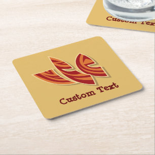 Dessous-de-verre Carré En Papier Masques africains