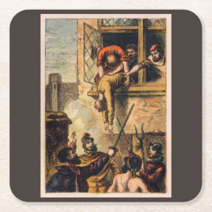 Dessous-de-verre Carré En Papier Massacre de la justice sur Saint Bartholomew Day
