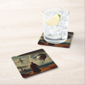 Dessous-de-verre Carré En Papier Masters danois SF 1 (En situation)