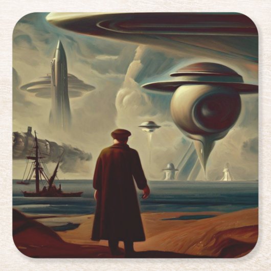 Dessous-de-verre Carré En Papier Masters danois SF 1 (Devant)