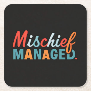 Dessous-de-verre Carré En Papier Mauvais traitement