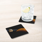 Dessous-de-verre Carré En Papier Maven Spacecraft. (En situation)