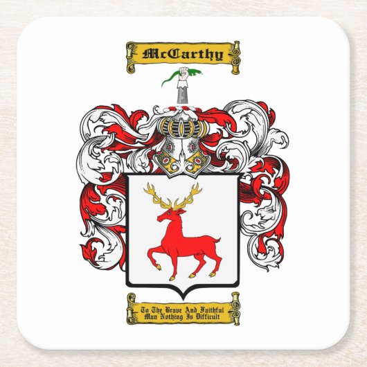 Dessous-de-verre Carré En Papier McCarthy (Devant)