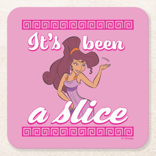 Dessous-de-verre Carré En Papier Megara - It's Been a Slice Square Paper Coaster (Devant)