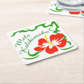 Dessous-de-verre Carré En Papier Mele Kalikimaka (Incliné)