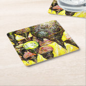 Dessous-de-verre Carré En Papier Même plus grande idée de couleur (Incliné)