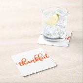 Dessous-de-verre Carré En Papier Merci (En situation)