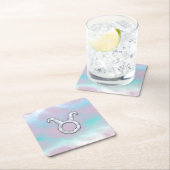 Dessous-de-verre Carré En Papier Mère de style perle Taurus Zodiac Horoscope (En situation)