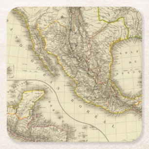 Dessous-de-verre Carré En Papier Mexicain Etats-Unis, Amérique Centrale